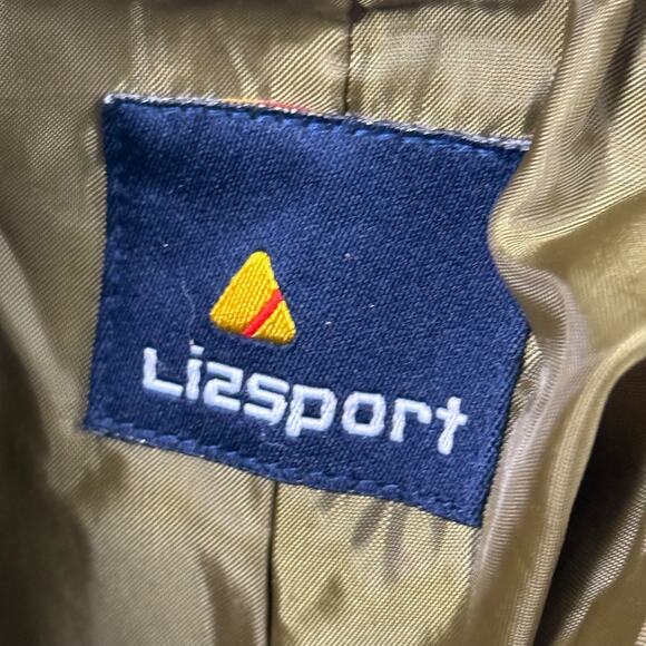 Liz Claiborne Sport Vintage Plaid Herringbone 100% Wool Suit Jacket Blazer sz 6 - Picture 16 of 16